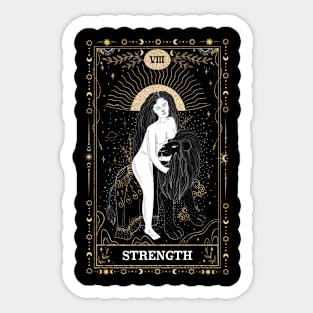 STRENGTH Tarot Card Sticker